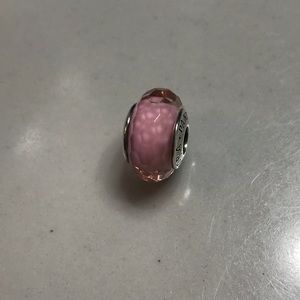 Pandora Pink Faceted Murano Charm